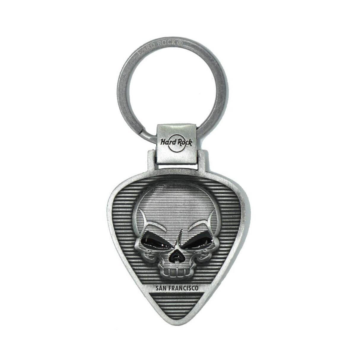 Skull Guitar Pick Keychain | Online Rock Shop